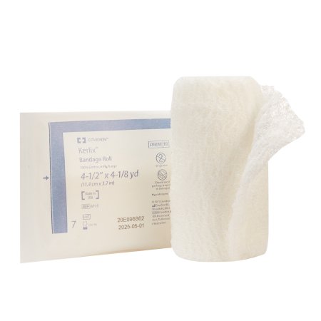 Roll Gauze Kerlix 6PLY Large Sterile Fluff Bandage Roll Kerlix™ Gauze 6-Ply 4-1/2 Inch X 4-1/10 Yard Roll Shape Sterile (1/TR 100/CS) by Cardinal  ID 6715-
